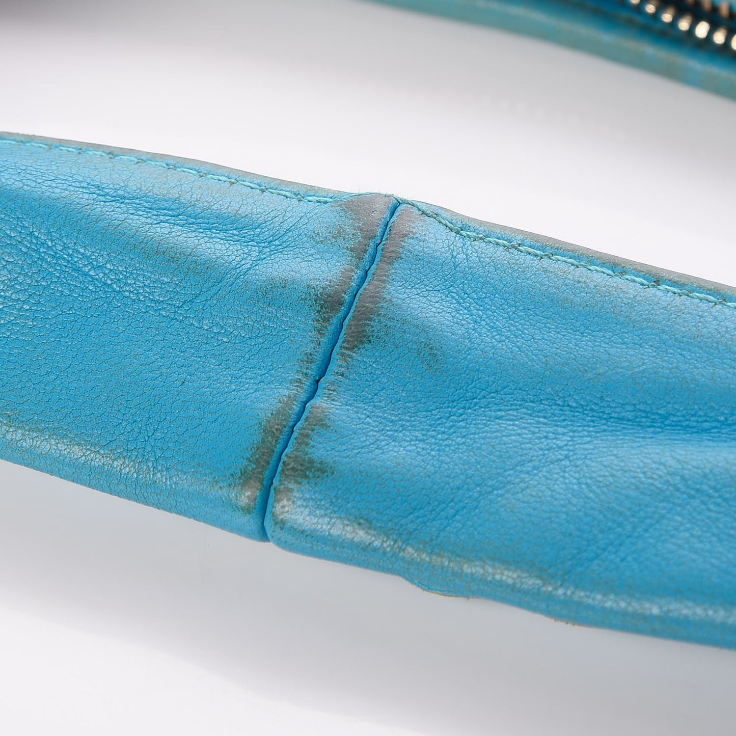 Nappa Intrecciato Medium Veneta Hobo Turquoise