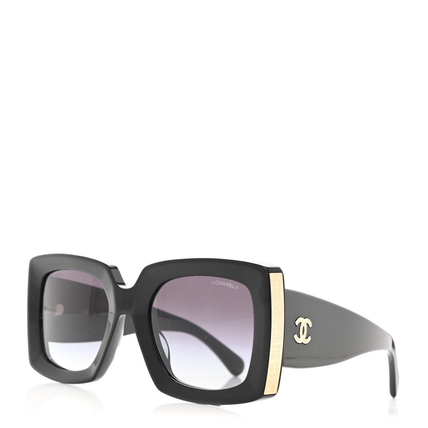 Acetate Rectangle Sunglasses 5435 Black