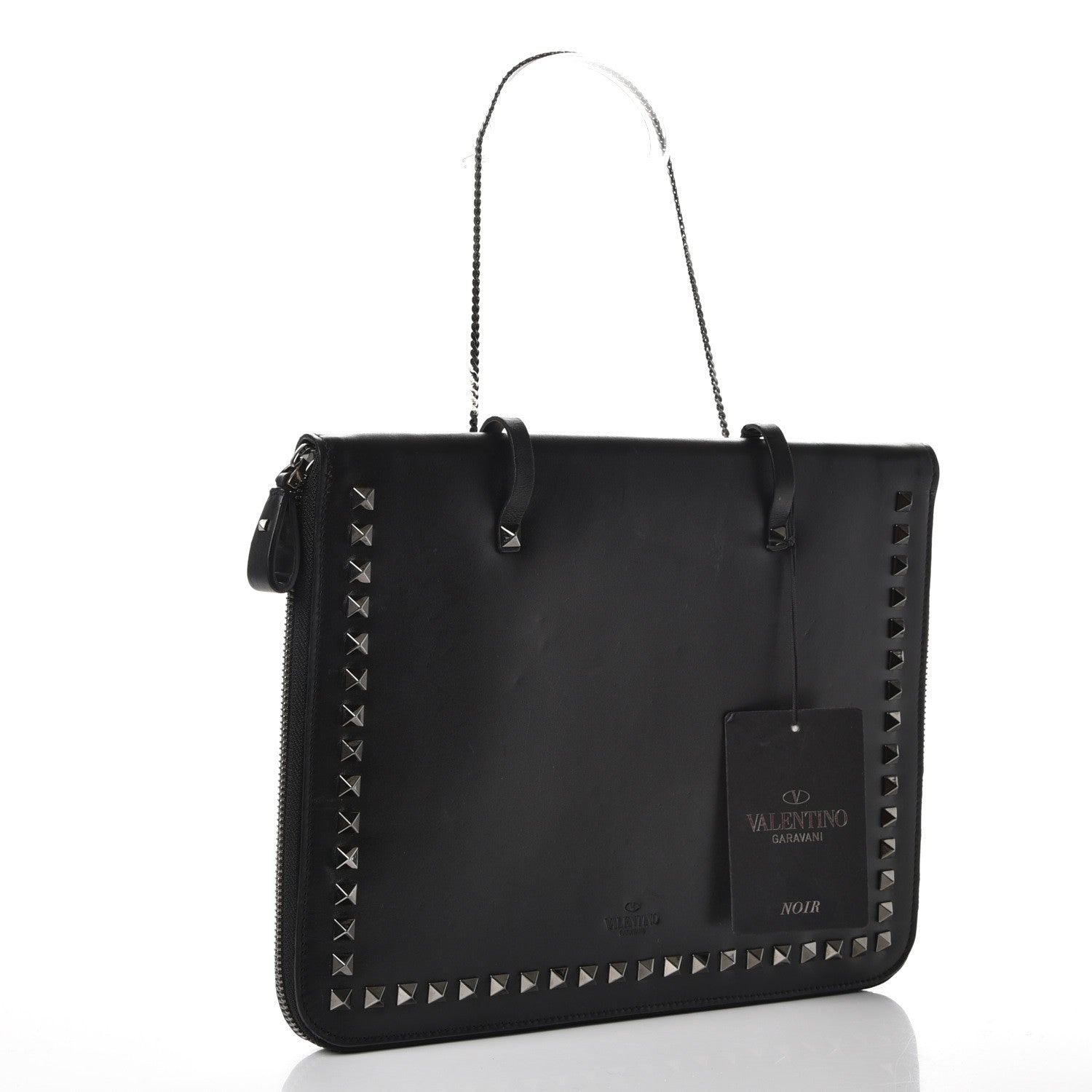 Valentino Garavani Vitello Rockstud iPad Case Black 3 of 11