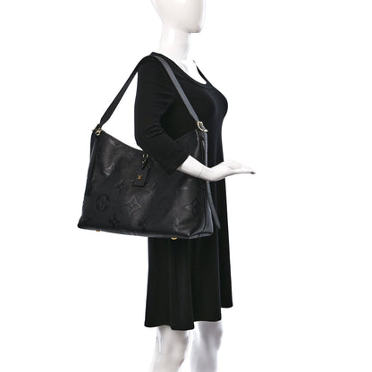 Louis Vuitton Empreinte Monogram Giant CarryAll MM Black 2 of 12