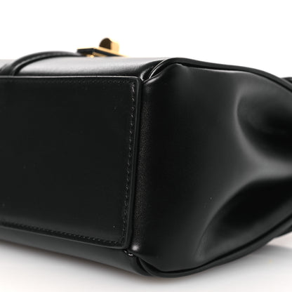 Celine Satinated Calfskin Mini 16 Top Handle Bag Black 20 of 29