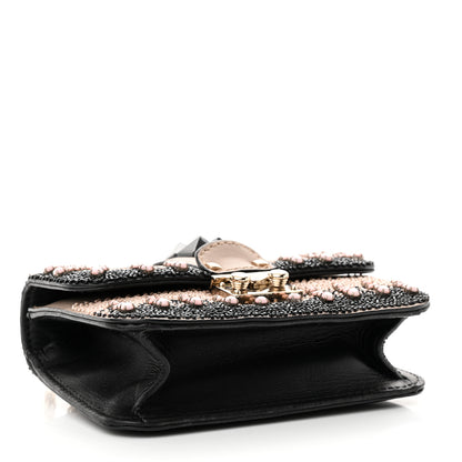 Valentino Garavani Vitello Crystal Embellished Mini Glam Lock Rockstud Flap Multicolor 4 of 10