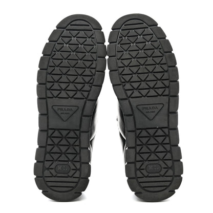 Prada Nappa Soft Metal Triangle Logo Womens Padded 30mm Sneakers 39.5 Black 5 of 15