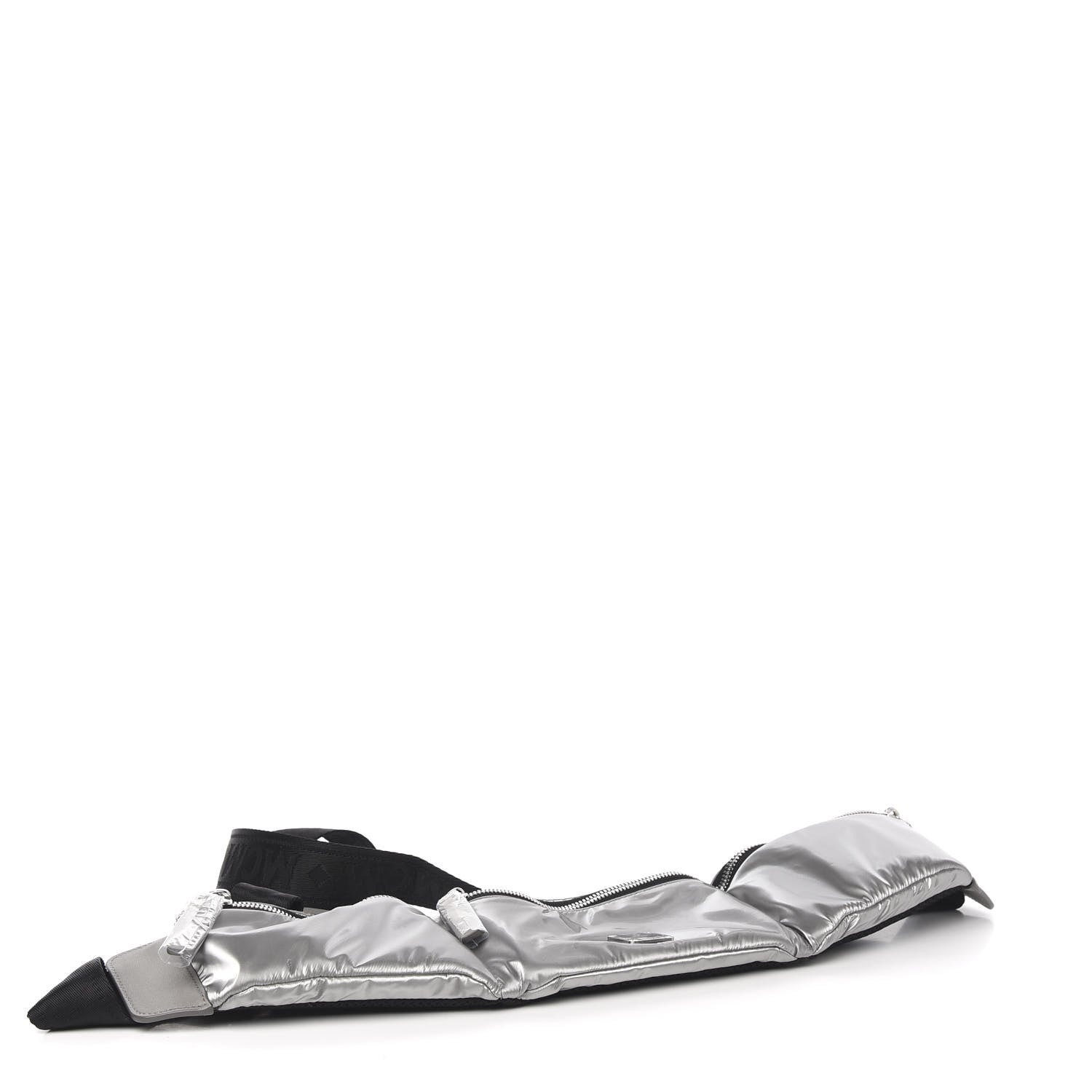 MCM Nylon Jemison Belt Bag Silver 3 of 6