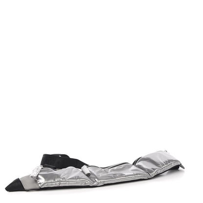 MCM Nylon Jemison Belt Bag Silver 3 of 6
