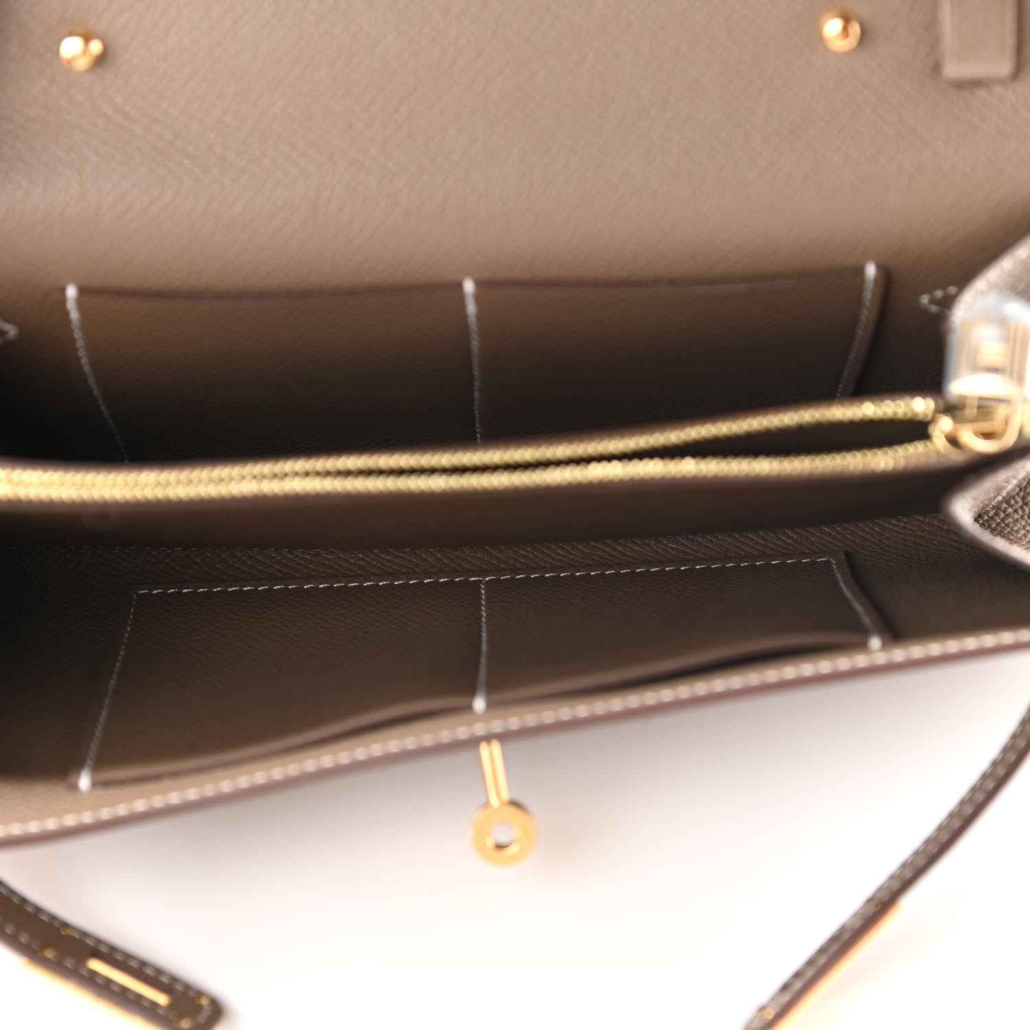 Hermes Epsom Kelly Wallet To Go Etoupe 5 of 11
