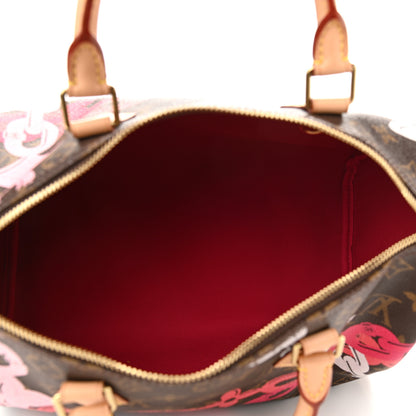 Louis Vuitton Monogram Bay Speedy 30 Rose Ballerine Poppy 5 of 9