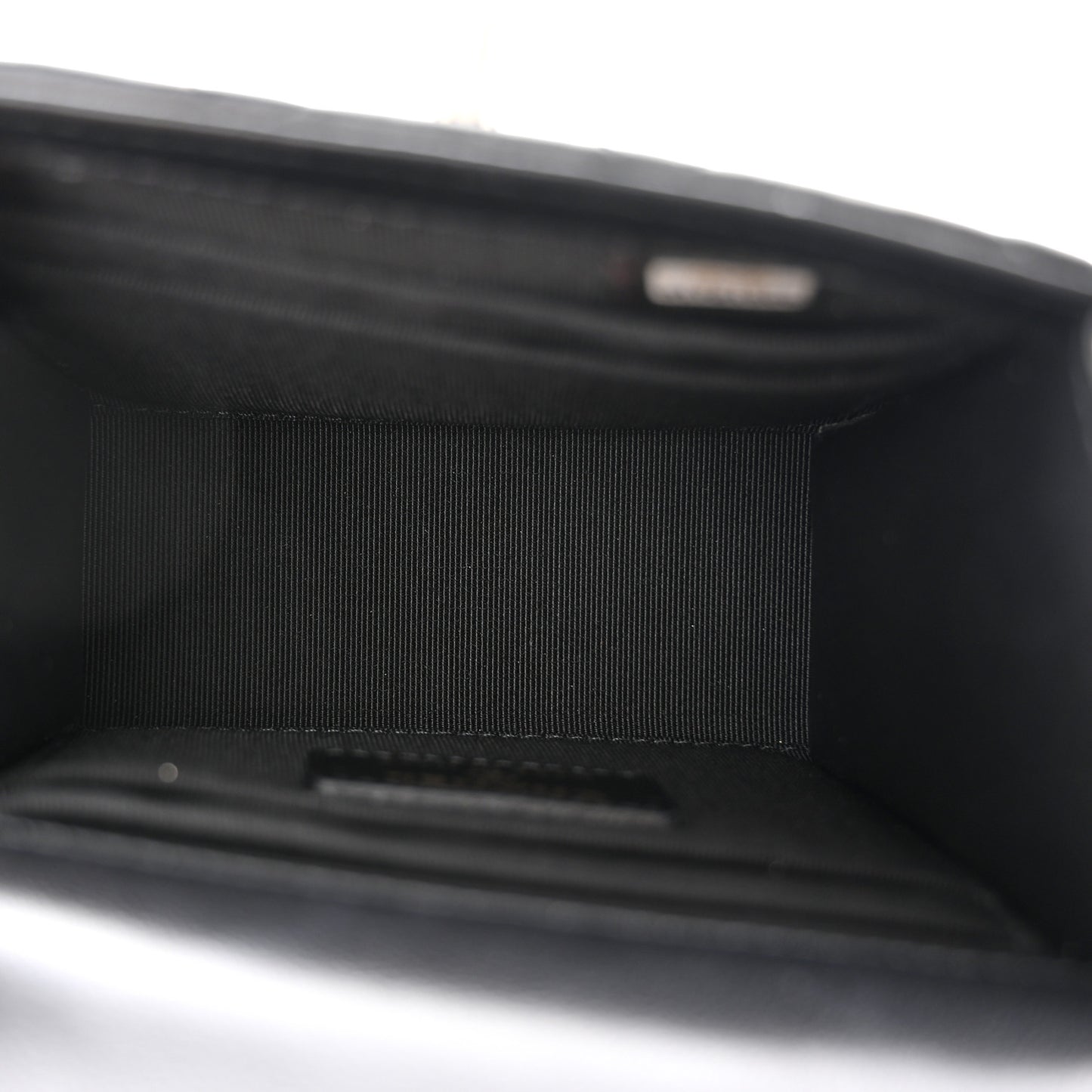 Lambskin Quilted Mini Trendy CC Chain Wallet Black