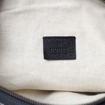 Gucci Grained Calfskin Logo Belt Bag Black 6 of 9