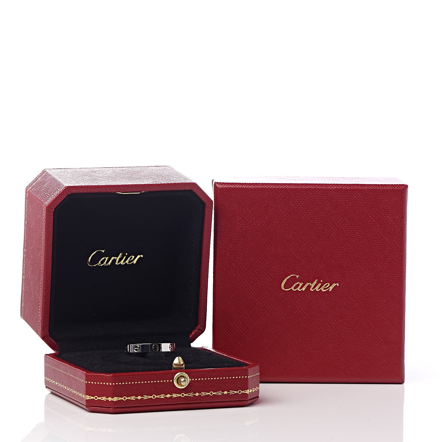 Cartier 18K White Gold 3.5mm LOVE Wedding Band Ring 59 8.75 6 of 6