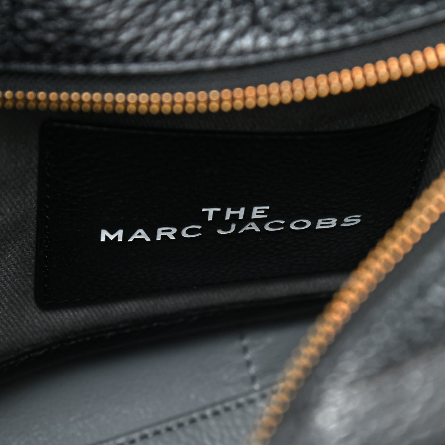 Marc Jacobs Grained Calfskin Small The Tote Bag Black 5 of 11