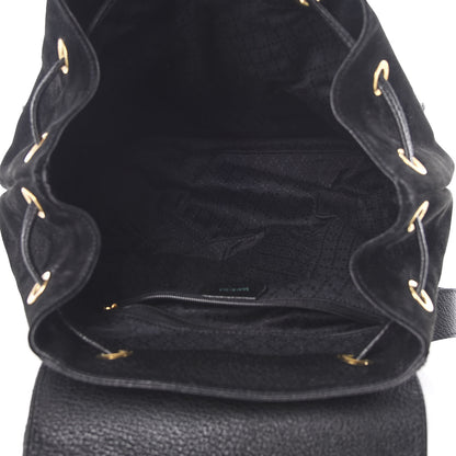 Gucci Suede Bamboo Backpack Black 4 of 14