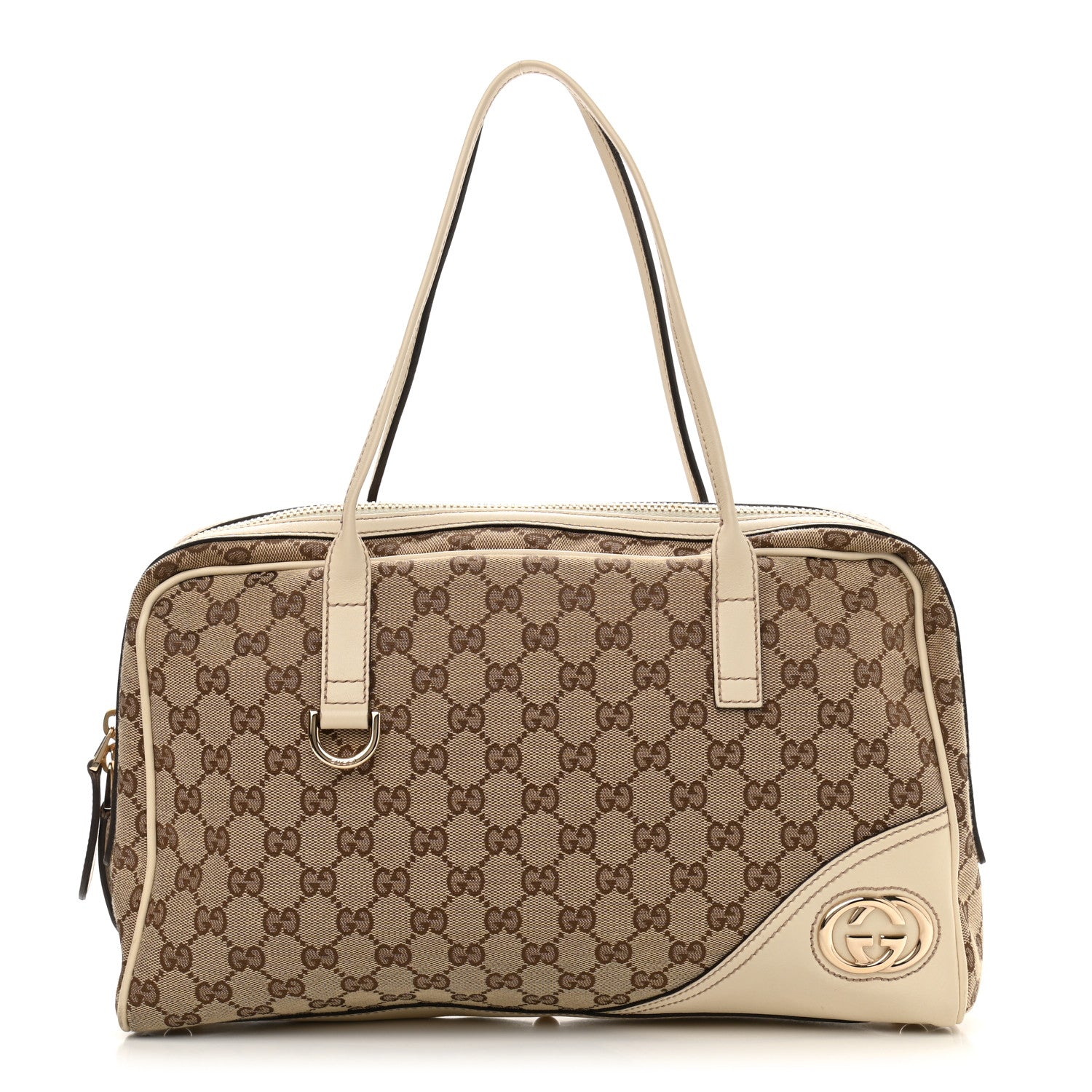 Gucci Monogram Medium New Britt Boston Off White 1 of 12
