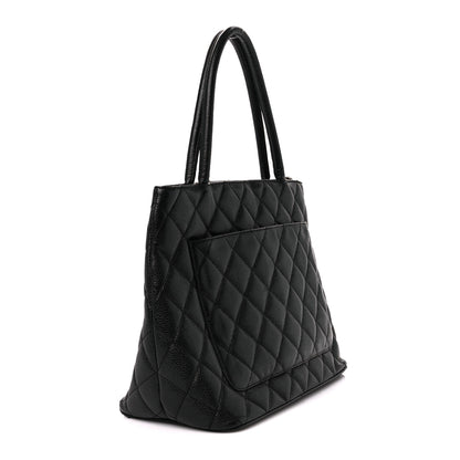 Chanel Caviar Quilted Medallion Tote Black 2 of 10