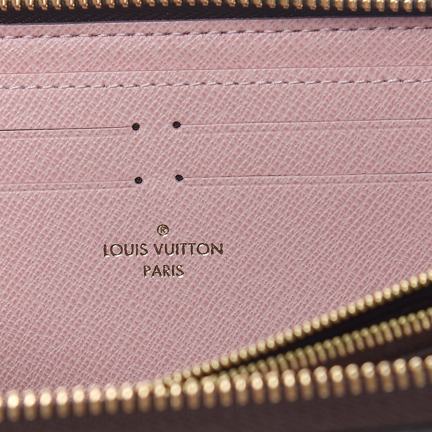 Monogram Clemence Wallet Rose Ballerine