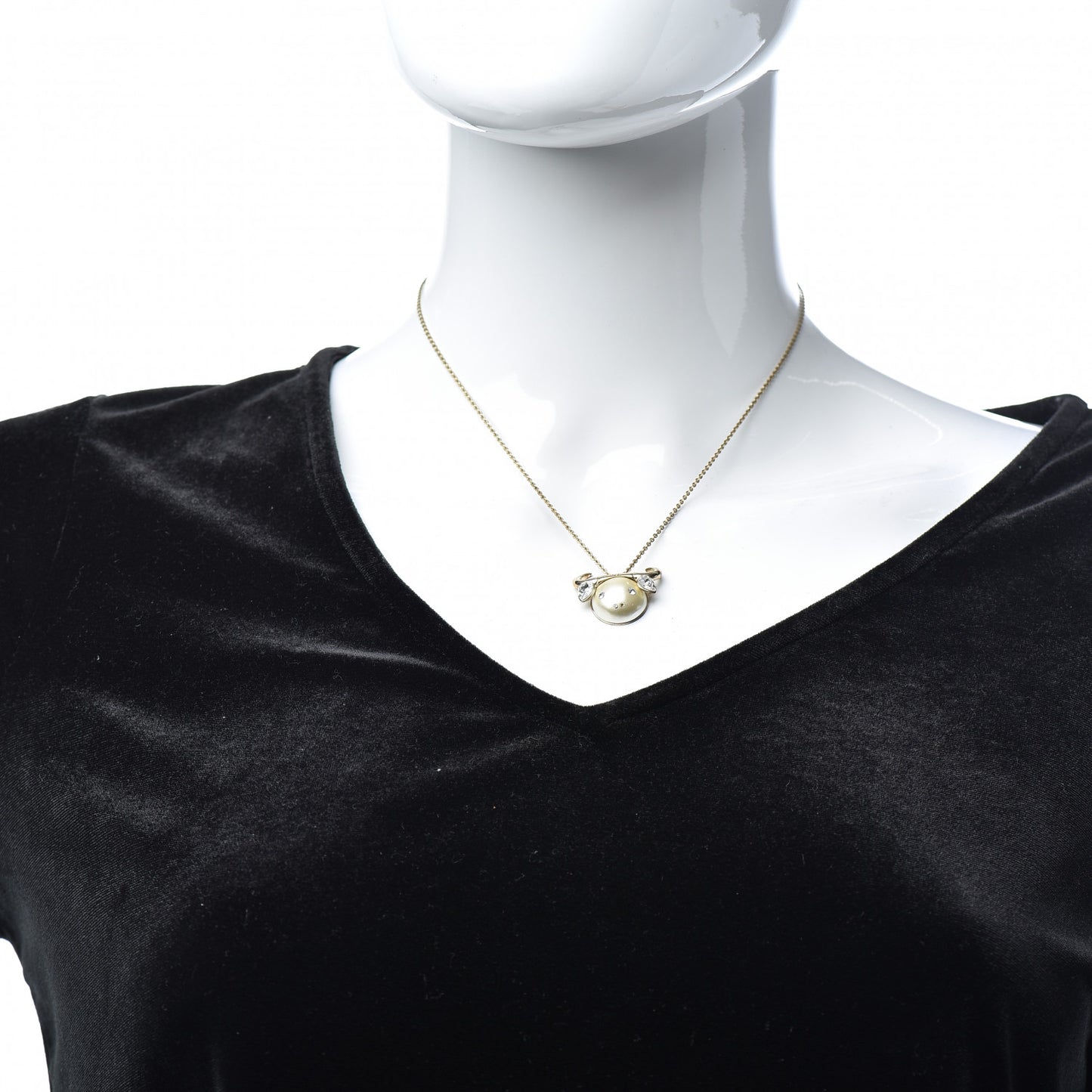 Crystal Tell Me Dior Zodiac Taurus Necklace Gold