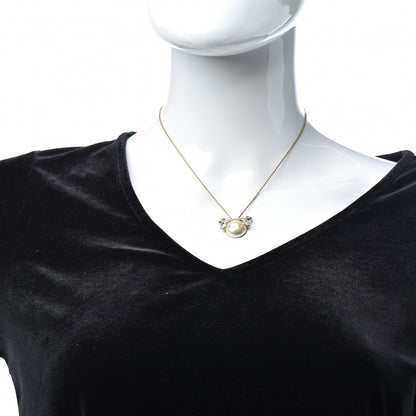 Christian Dior Crystal Tell Me Dior Zodiac Taurus Necklace Gold 2 of 6