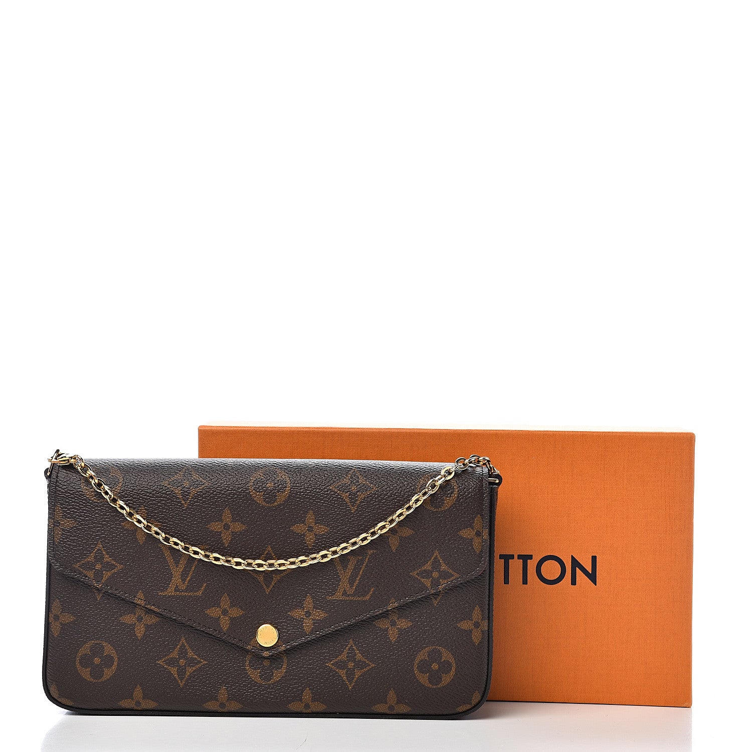 Louis Vuitton Monogram Pochette Felicie Chain Wallet Fuchsia 17 of 18