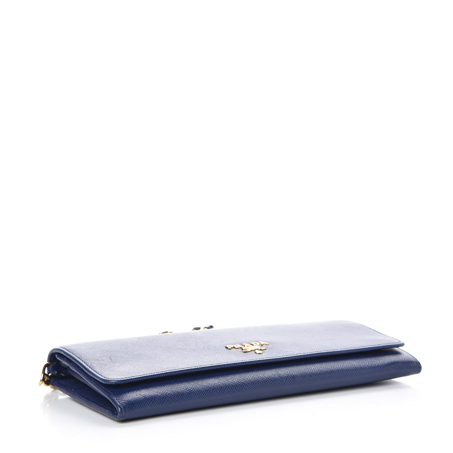 Saffiano Metal Oro Chain Wallet Bleuette