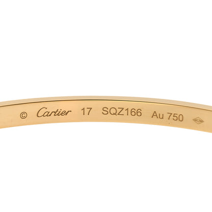 Cartier 18K Yellow Gold Small LOVE Bracelet 17 4 of 5
