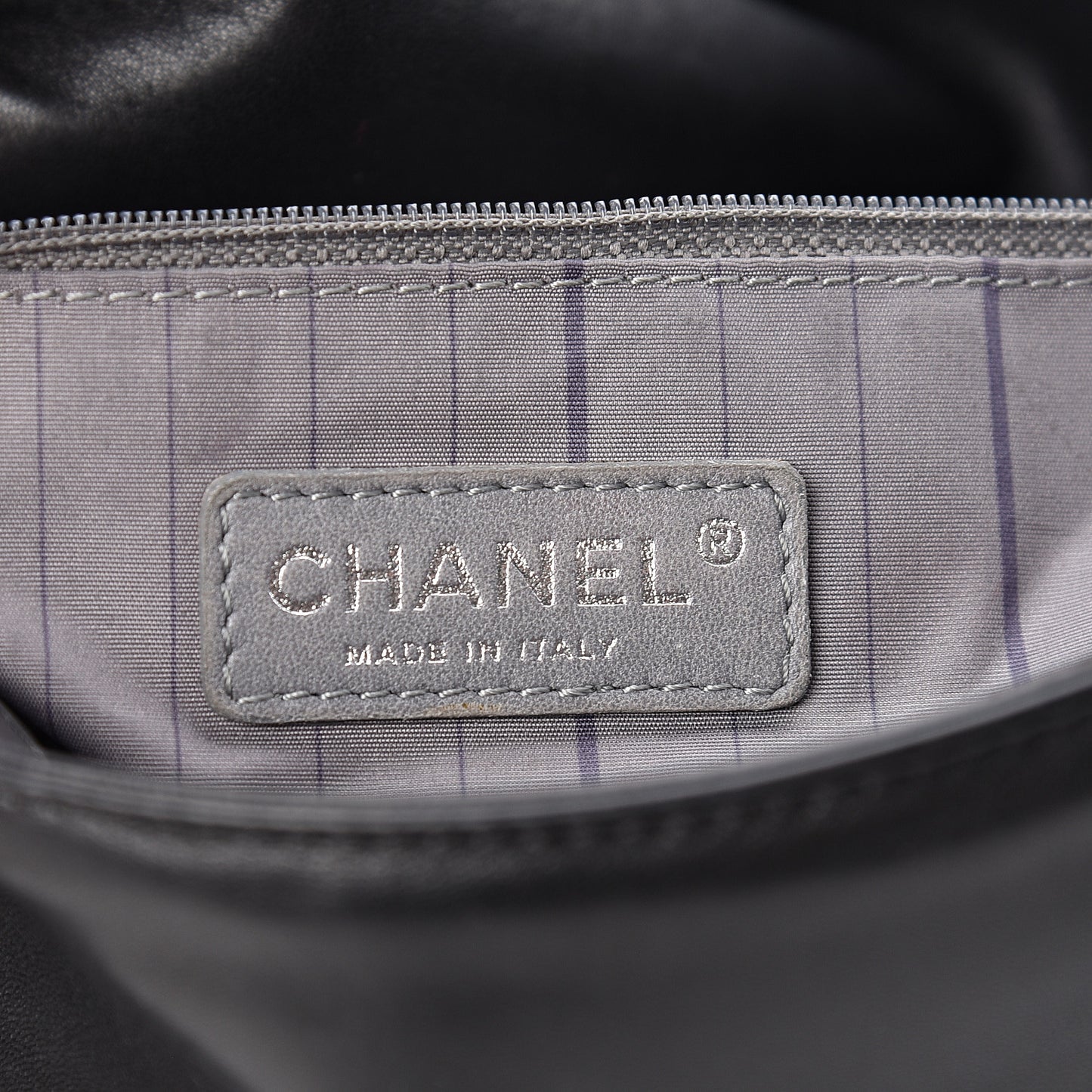 Lambskin Studded CC East West Flap Black