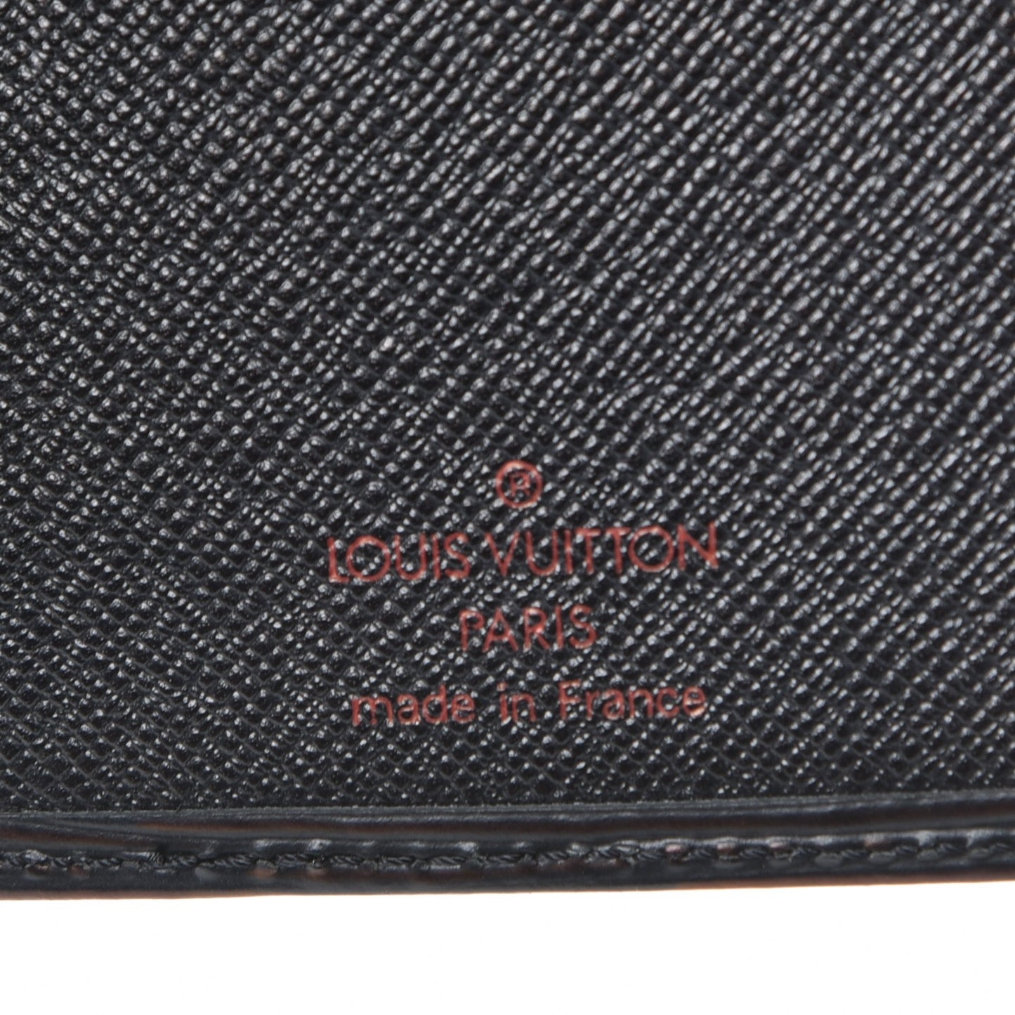 Epi Porte Valeurs Checkbook Wallet Black