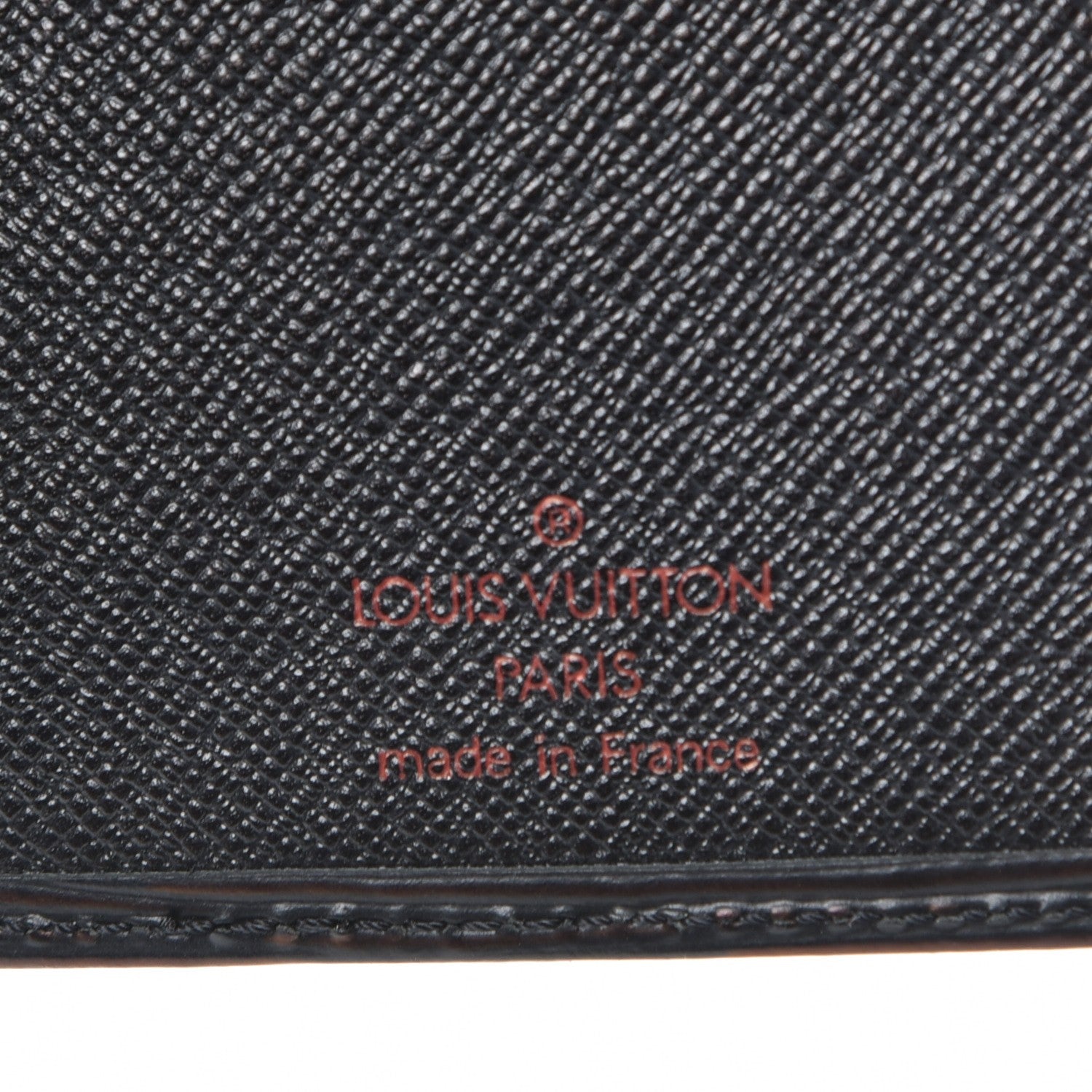 Louis Vuitton Epi Porte Valeurs Checkbook Wallet Black 6 of 7