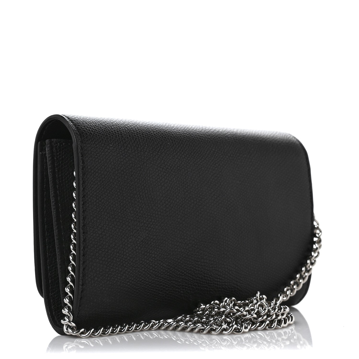 Fendi Vitello Cruise F is Fendi Wallet on Chain Black 3 of 8