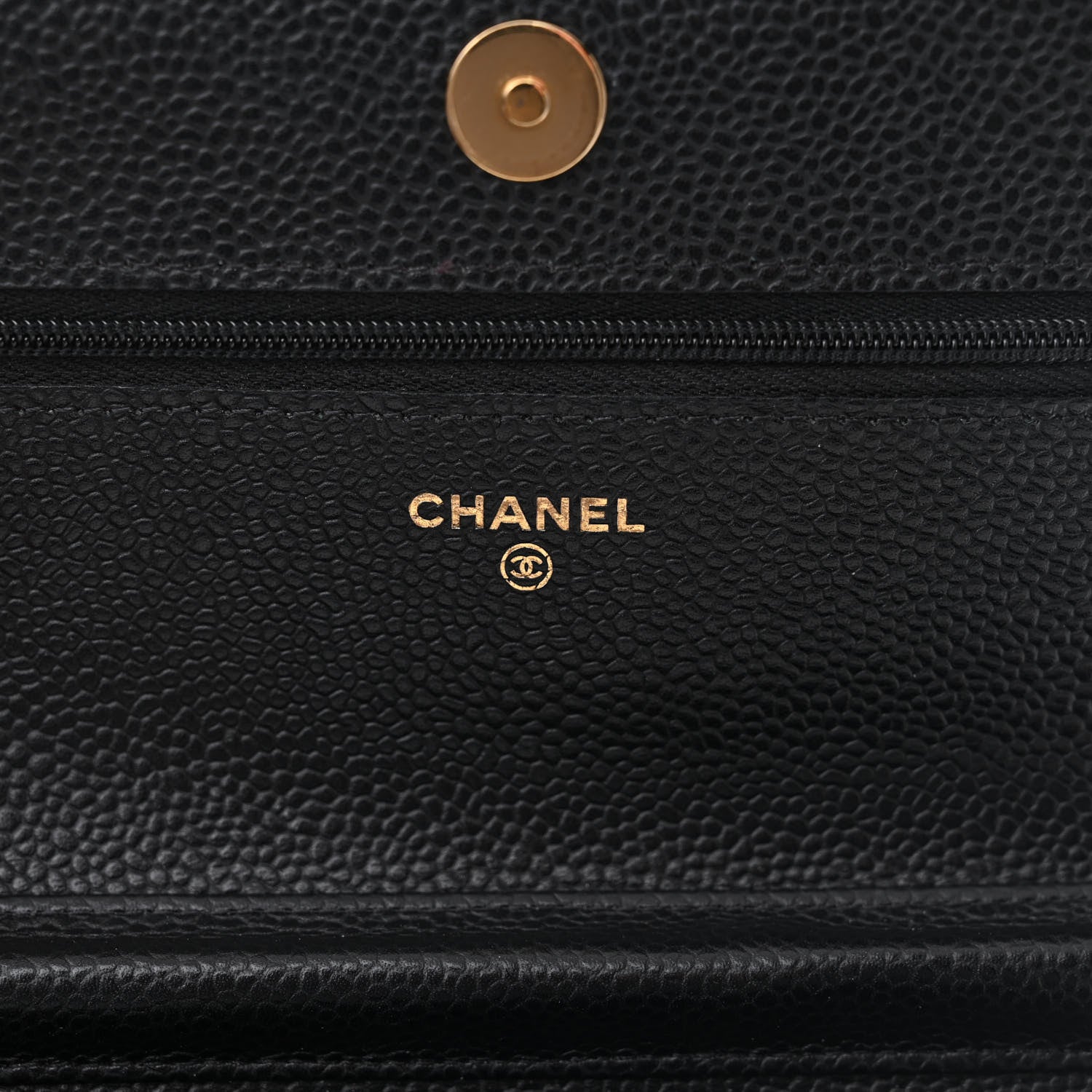 Chanel Caviar Quilted Wallet on Chain WOC Black 6 of 14