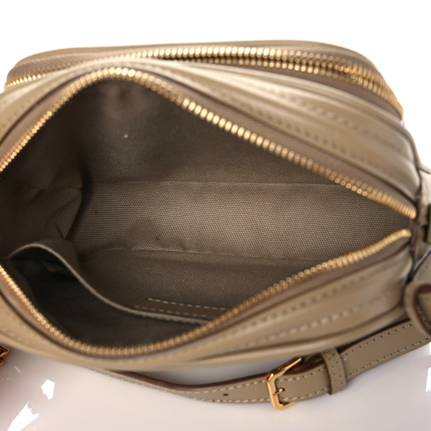 Calfskin Embossed Monogram Camera Chain Bag Honey