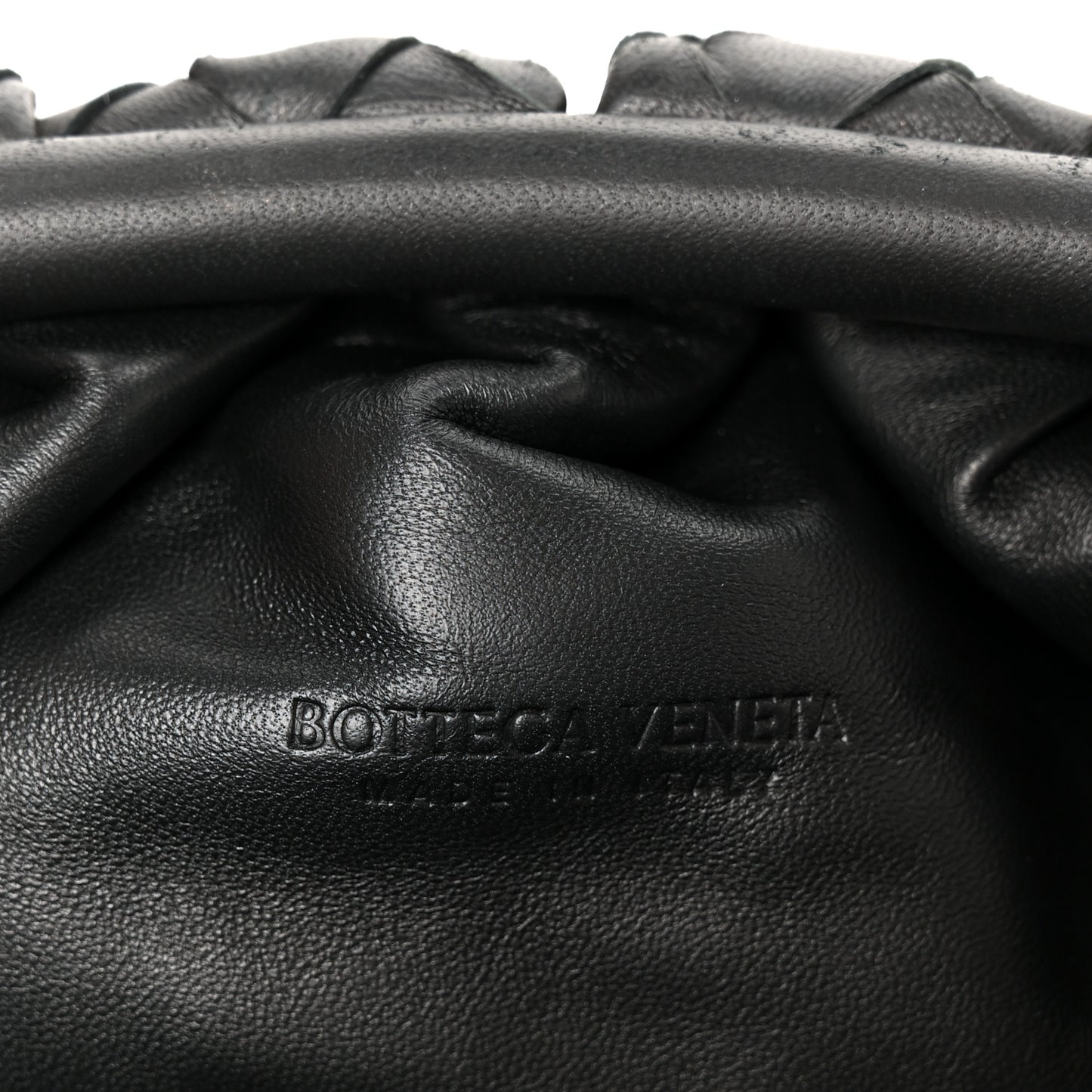 Nappa Maxi Intrecciato The Pouch Oversized Clutch Black
