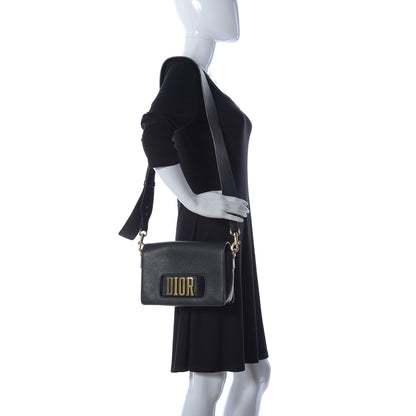 Christian Dior Grained Calfskin Dio(r)evolution Flap Bag Black 2 of 10