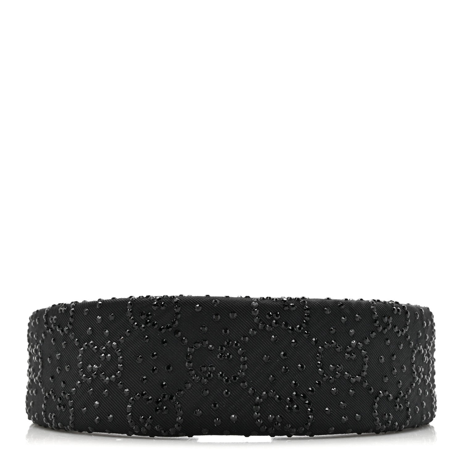 Gucci Moiret GG Crystal Minirich Headband Black Crystal 4 of 5