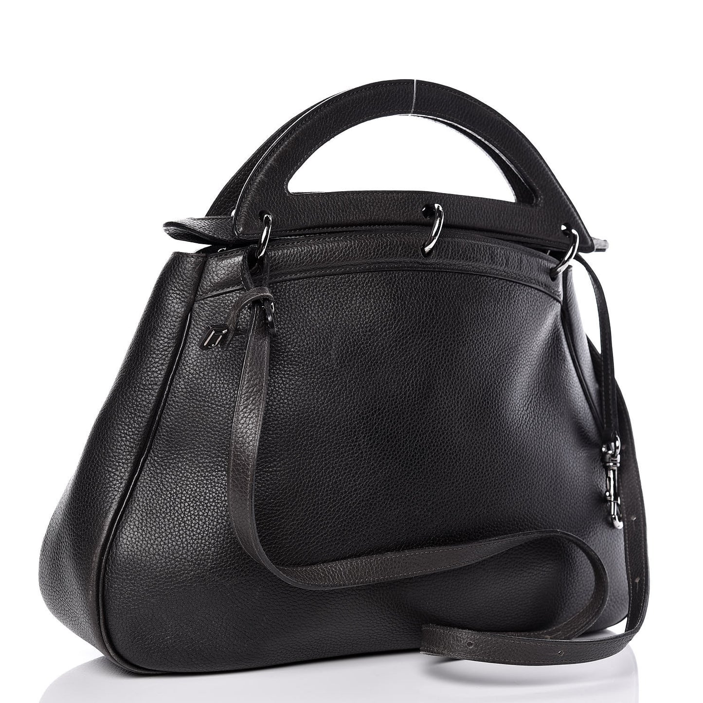 Calfskin Shoulder Bag Black