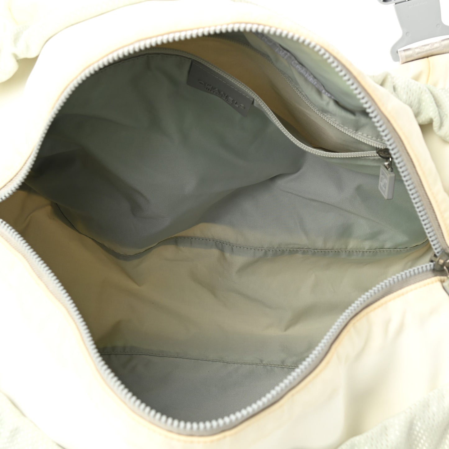 Nylon Mesh Camellia Duffle White Multicolor