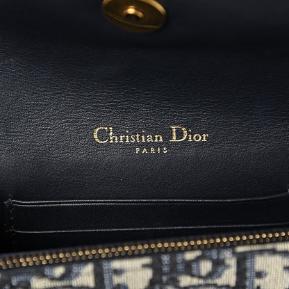 Christian Dior Oblique Saddle Belt Bag Blue 5 of 9