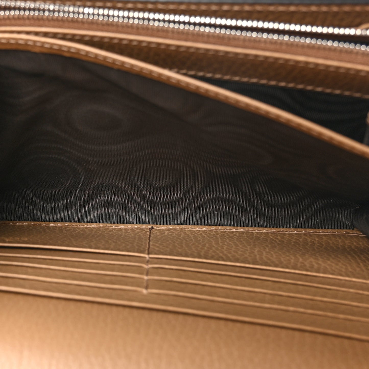 Dollar Calfskin Crystal Mini Dionysus Chain Wallet Natural Tan Black Diamond