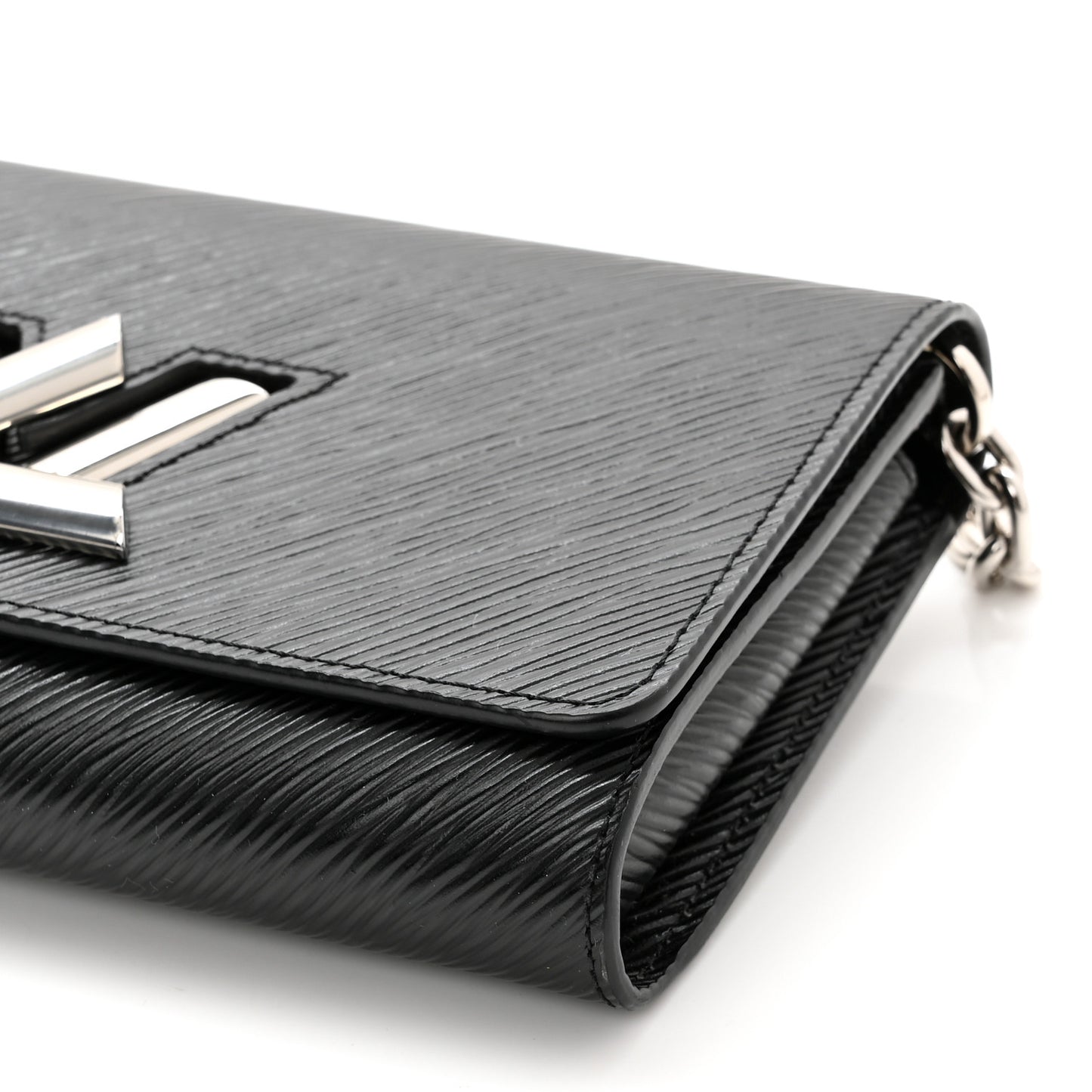 Epi Twist Chain Wallet Black