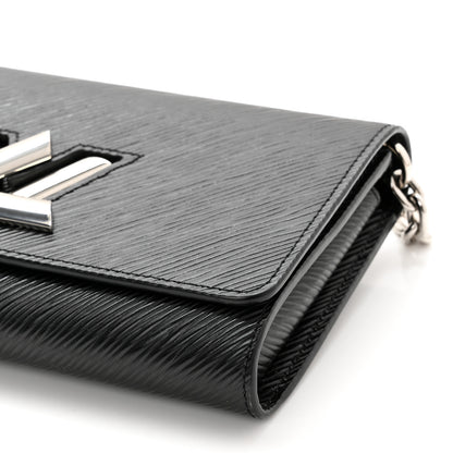 Louis Vuitton Epi Twist Chain Wallet Black 10 of 10