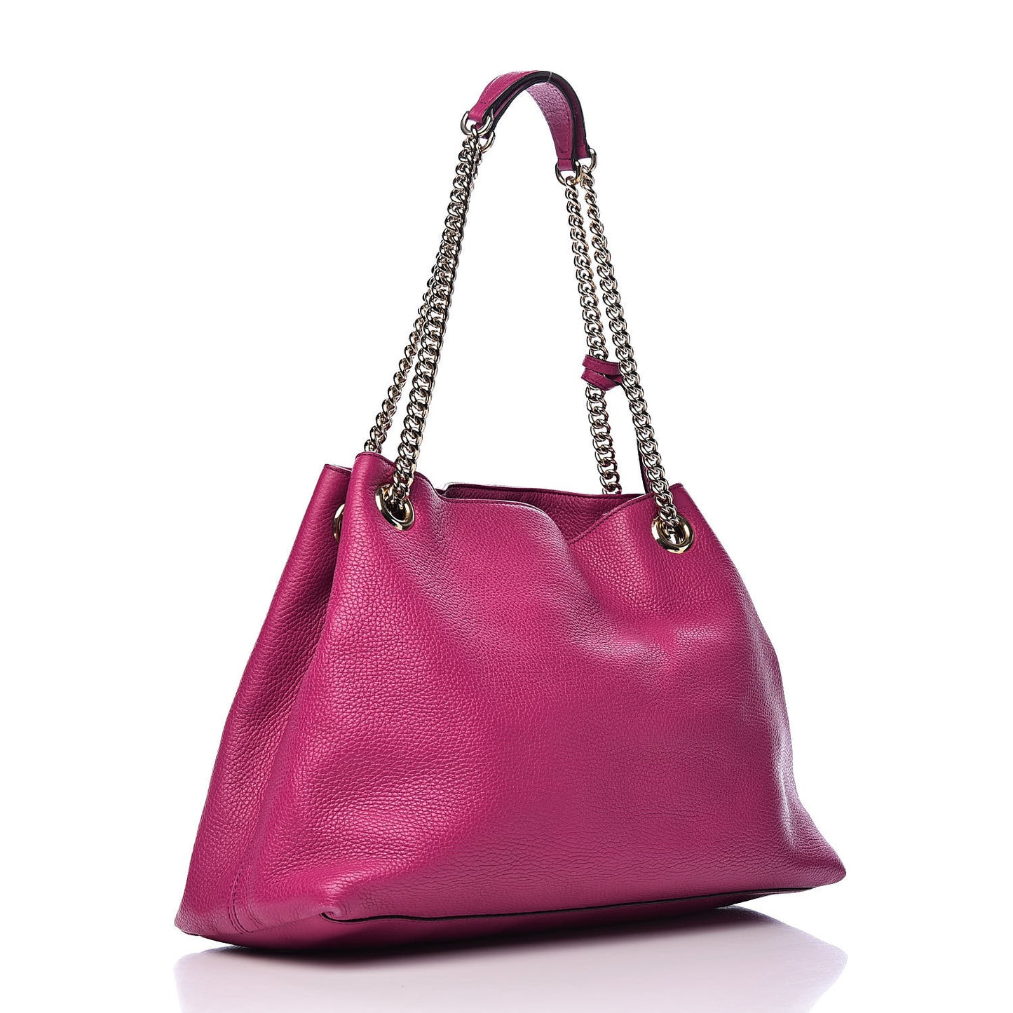 Cellarius Calfskin Medium Soho Chain Shoulder Bag Bright Bouganville