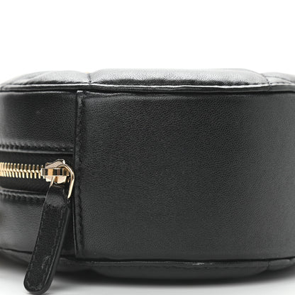 Chanel Lambskin Quilted Chanel 19 Round Clutch With Chain Black 8 of 9