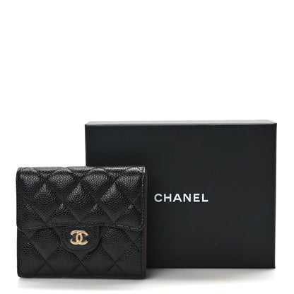 Chanel Caviar Quilted Compact Flap Wallet Black 8 of 8