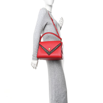 Louis Vuitton Grained Calfskin Monogram Double V Rubis 2 of 16