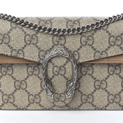 Gucci GG Supreme Monogram Super Mini Dionysus Shoulder Bag Taupe 10 of 11