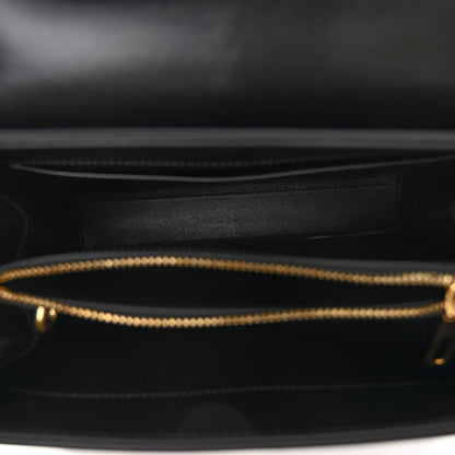 Celine Satinated Calfskin Small 16 Top Handle Bag Black 5 of 10