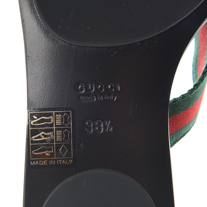 Gucci Nylon Guccissima Web Womens Thong Sandals 38.5 Green Red Black 6 of 12