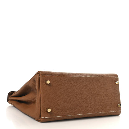 Hermes Togo Kelly Retourne 28 Gold 4 of 13