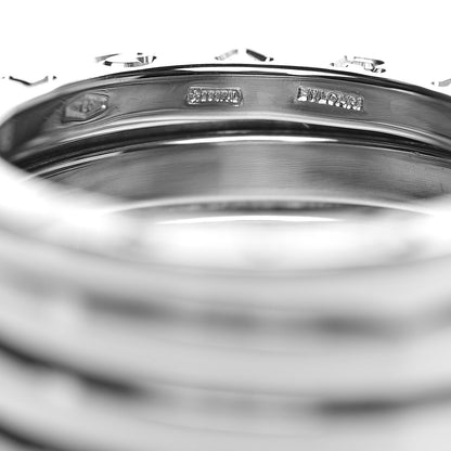 Bulgari 18K White Gold B.Zero1 Four-Band Ring 54 6.75 6 of 7