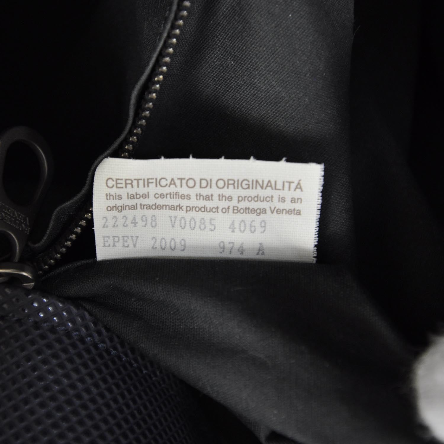 Bottega Veneta Marco Polo Medium Travel Tote Dark Navy Nero Black 9 of 10