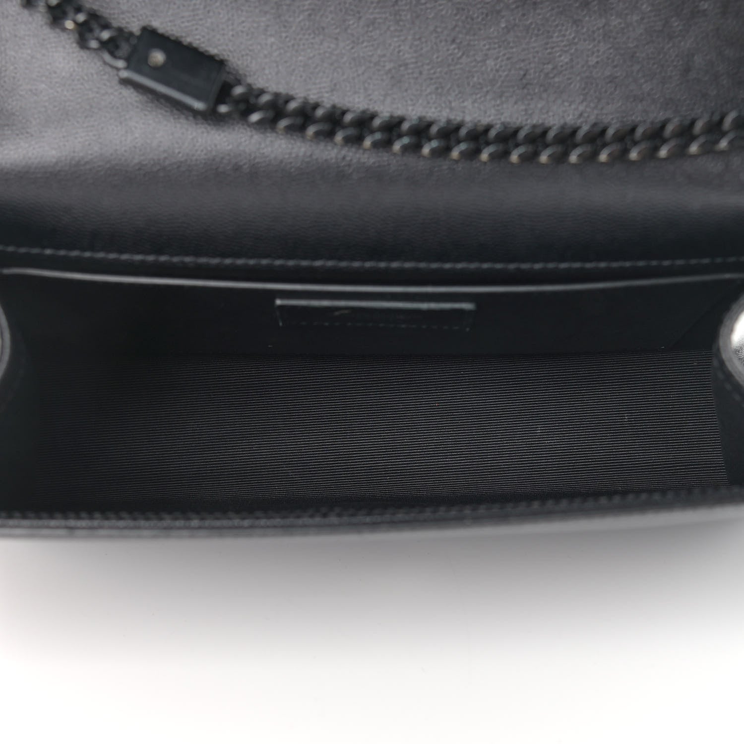 Saint Laurent Grain De Poudre Medium Classic Monogram Kate Satchel Black 7 of 10